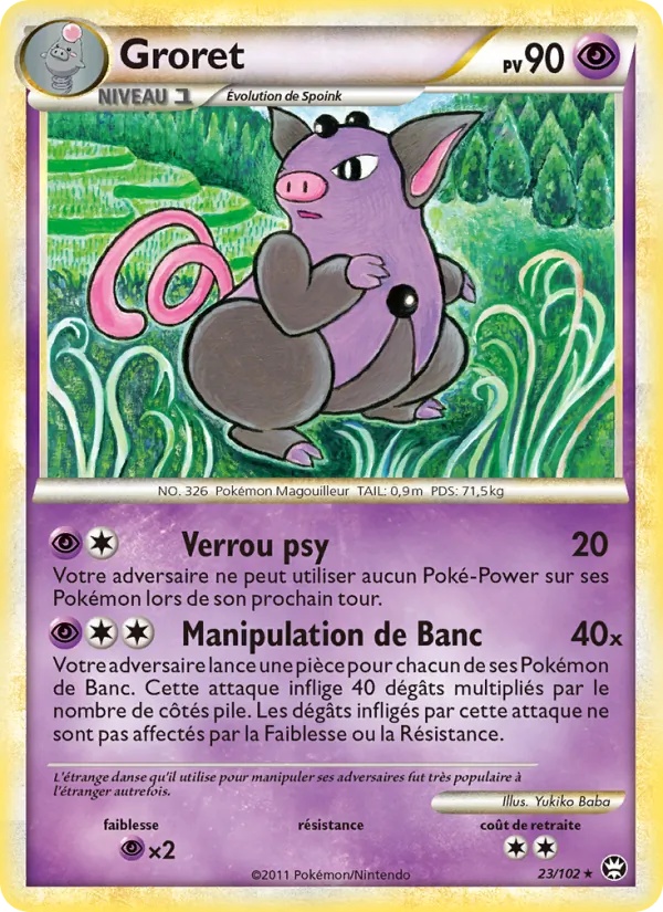 Groret 23/102 - Triomphant - Pokémon JCC