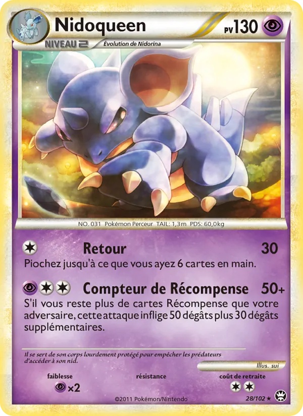 Nidoqueen 28/102 - Triomphant - Pokémon JCC