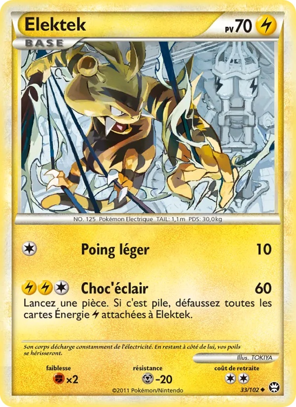 Elektek 33/102 - Triomphant - Pokémon JCC