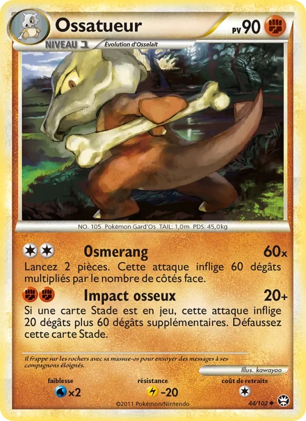 Ossatueur 44/102 - Triomphant - Pokémon JCC
