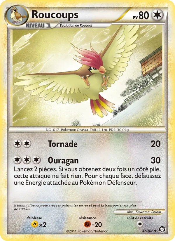 Roucoups 47/102 - Triomphant - Pokémon JCC