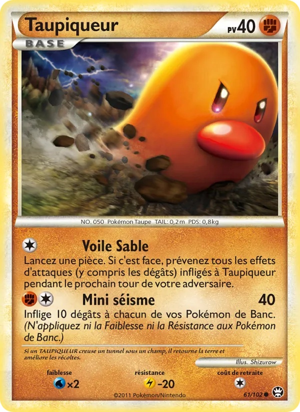 Taupiqueur 61/102 - Triomphant - Pokémon JCC