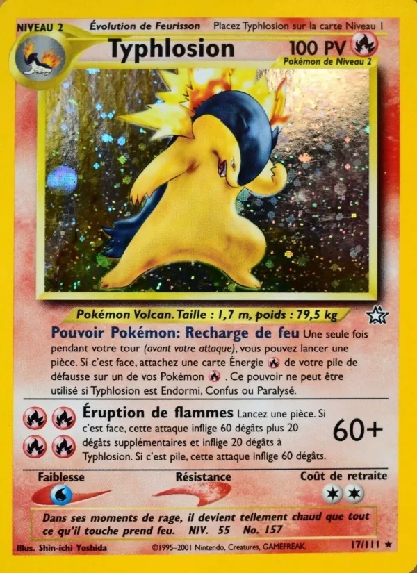 Typhlosion 17/111 - Neo Genesis - 1re Édition - Pokémon JCC