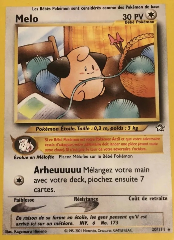 Mélo 20/111 - Neo Genesis - 1re Édition - Pokémon JCC