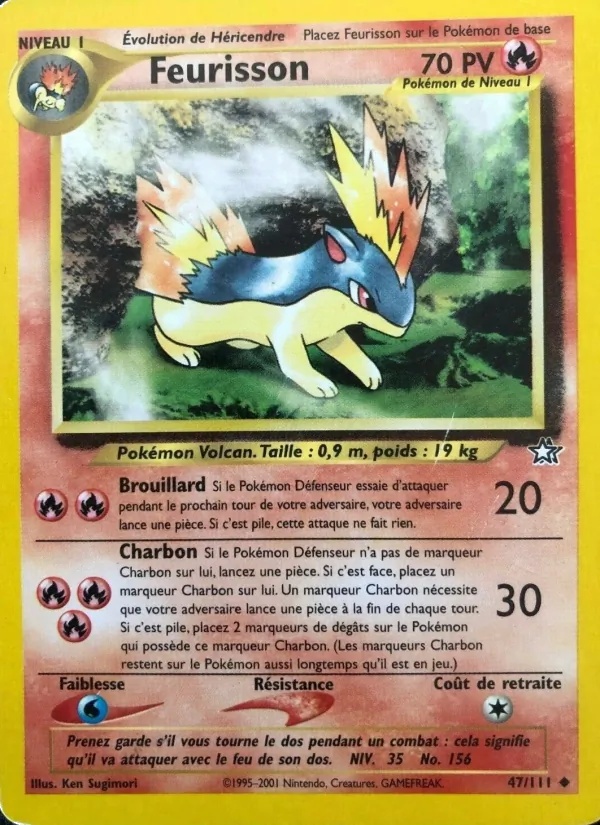 Feurisson 47/111 - Neo Genesis - Pokémon JCC