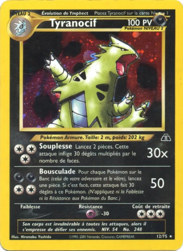 Tyranocif 12/75 - Neo Discovery - Firstedition - Pokémon JCC