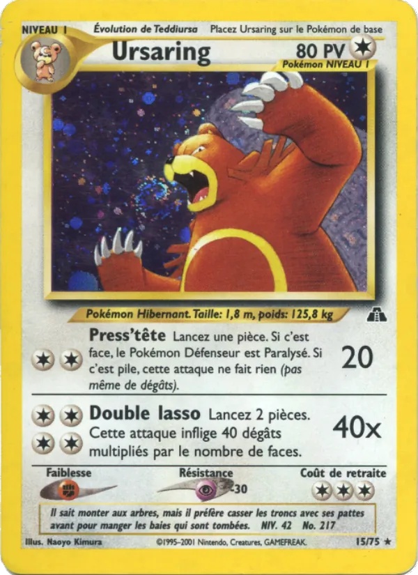 Ursaring 15/75 - Neo Discovery - Firstedition - Pokémon JCC