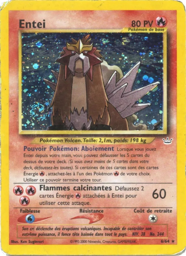 Entei 6/64 - Neo Revelation - Firstedition - Pokémon JCC