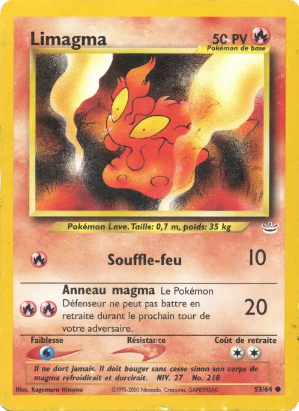 Limagma 53/64 - Neo Revelation - Pokémon JCC