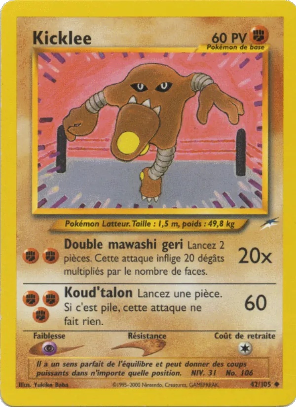 Kicklee 42/105 - Neo Destiny - Pokémon JCC