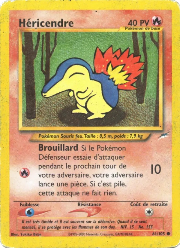 Héricendre 61/105 - Neo Destiny - Pokémon JCC