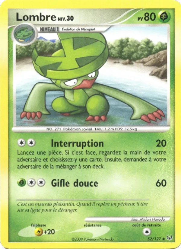 Lombre 52/127 - Platine - Pokémon JCC