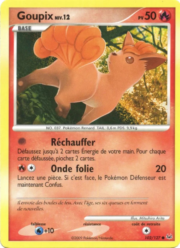 Goupix 102/127 - Platine - Pokémon JCC