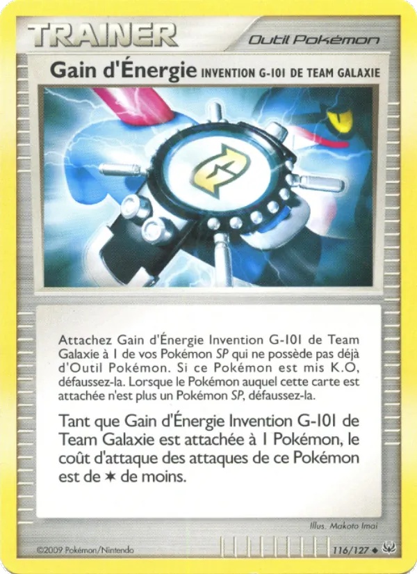 Gain d'Énergie Invention G-101 de Team Galaxie 116/127 - Platine - Pokémon JCC
