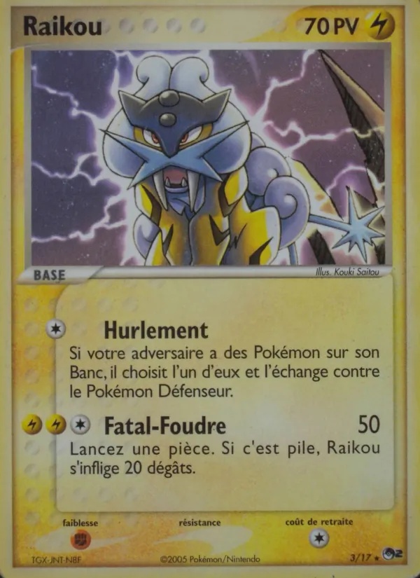 Raikou 3/17 - POP Série 2 - Pokémon JCC