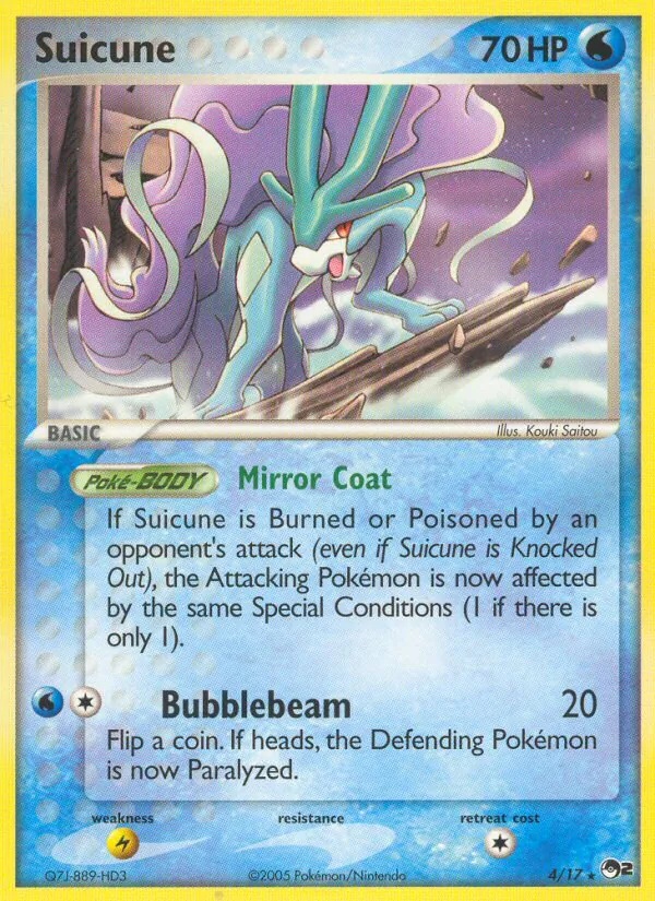 Suicune 4/17 - POP Série 2 - Pokémon JCC