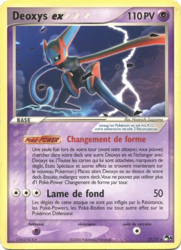 Deoxys ex 17/17 - POP Série 4 - Pokémon JCC