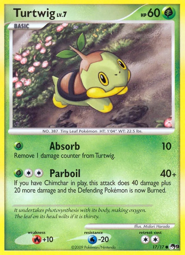 Tortipouss 17/17 - POP Série 9 - Pokémon JCC