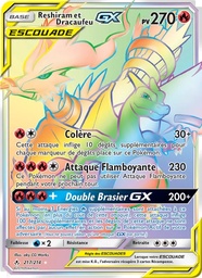Reshiram et Dracaufeu GX 217/214 - Alliance Infaillible - Pokémon JCC