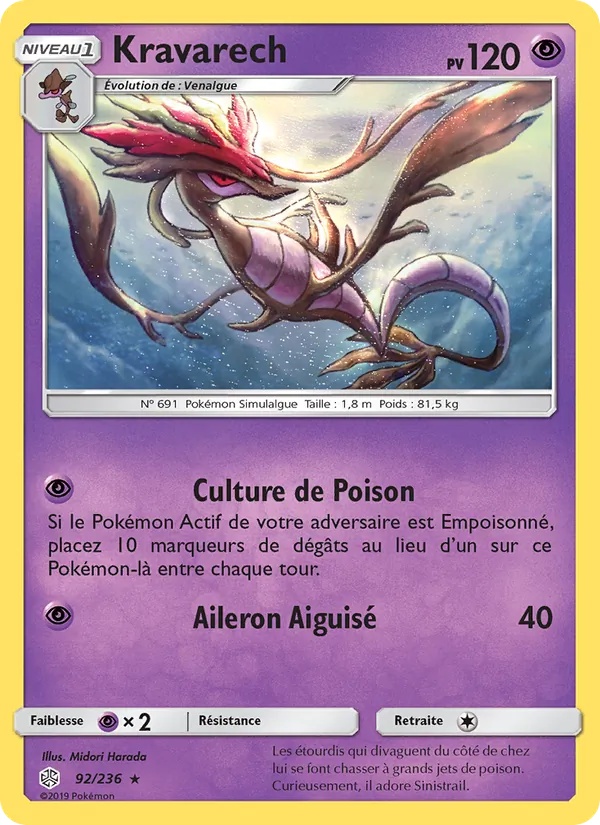 Kravarech 92/236 - Éclipse Cosmique - Pokémon JCC